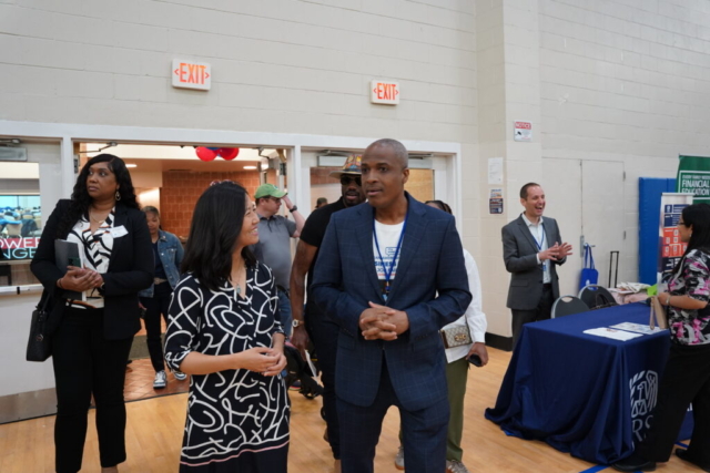 US Haitian Chamber President Dr. Hans Patrick Domercant and Boston Mayor Michelle Wu